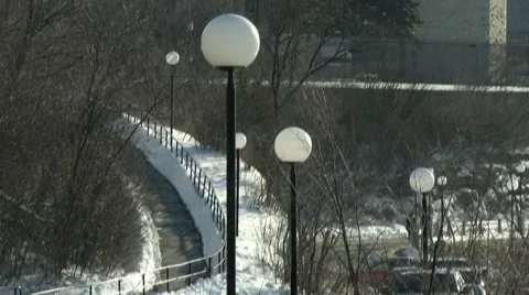 Cold Ottawa Skyline in Winter Stock Footage 58824394