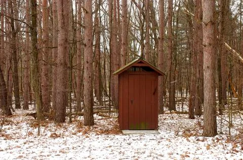 Cold Outhouse Stock Photos