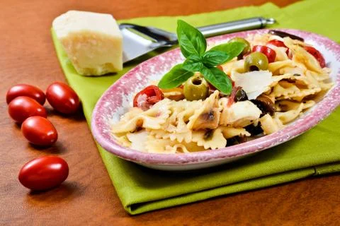 Cold pasta salad 写真素材