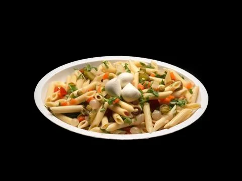 Cold pasta salad Stock Photos