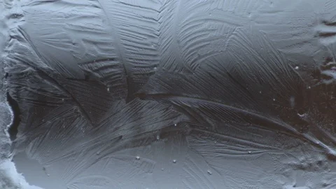 Cold pattern cower the glass Stock Footage 100186147