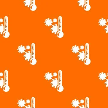 Cold pattern orange Stock Illustration