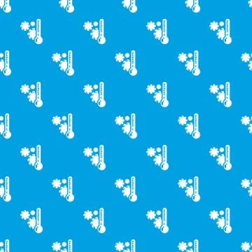 Cold pattern seamless blue Illustrazione stock