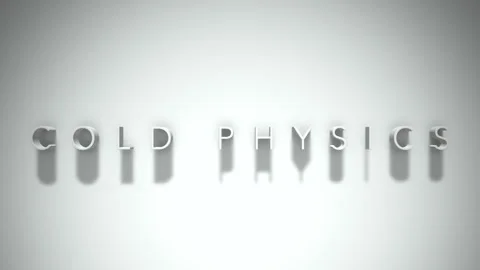 Cold physics 3D title animation white text on a white background Stock Footage 299420980