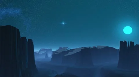 Cold planet. Stock Footage 11815990