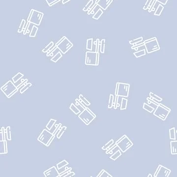 Cold pressed oil press machine line vector seamless pattern 스톡 일러스트