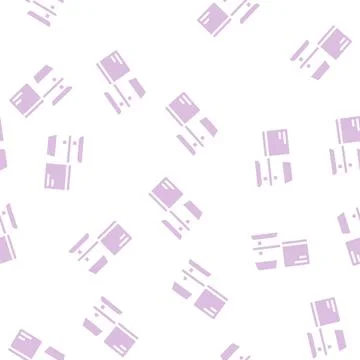 Cold pressed oil press machine glyph vector seamless pattern 스톡 일러스트