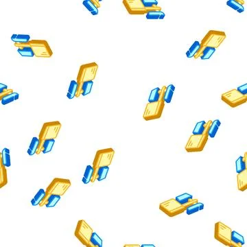 Cold pressed oil press machine isometric icon seamless pattern 스톡 일러스트