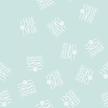 Cold problem skin line seamless pattern Illustrazione stock
