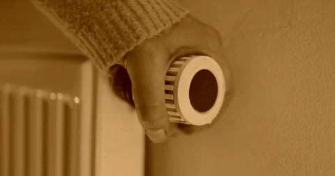 Cold radiator, 4K slow motion Stock Footage 256029628
