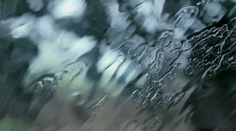 Cold rain falling Stock Footage 8948758