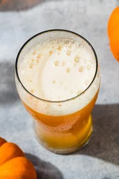 Cold Refreshing Autumn Pumpkin Craft Beer Stock Photos