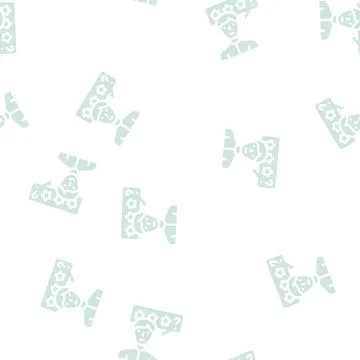 Cold review from client kyc glyph vector seamless pattern Ilustración de archivo
