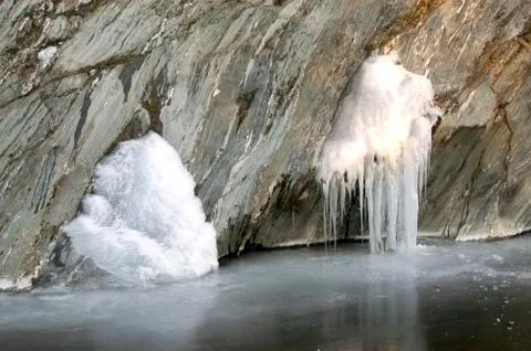 Cold river Stock Photos
