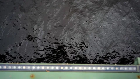 Cold river water surface with abstract flowing texture from above Stock Footage 338304282