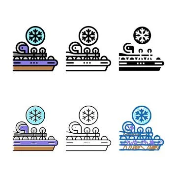 Cold rolling range steel production color icon vector Stock Illustration