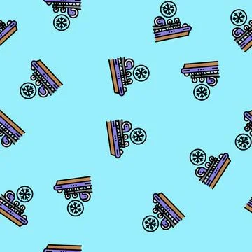 Cold rolling steel production vector seamless pattern 스톡 일러스트