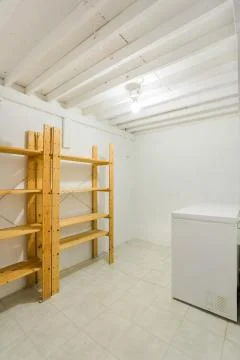 Cold room in the basement Stock Photos