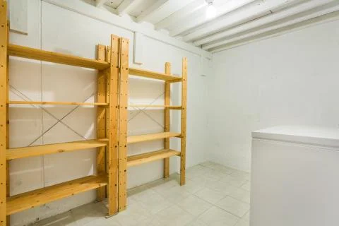Cold room in the basement Stock Photos