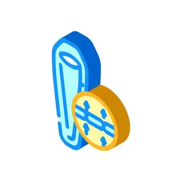 Cold seam sleeping bag isometric icon vector illustration イラスト素材
