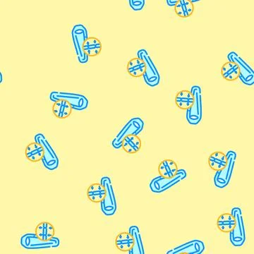 Cold seam sleeping bag vector seamless pattern 스톡 일러스트