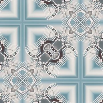 Cold Silver Blue 3D Geometric Pattern Layered Minimalist IT Background Stock Illustration