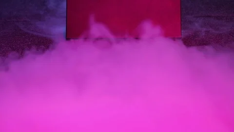 Cold smoke generator produces cold smoke in stage lighting Stock Footage 124083049