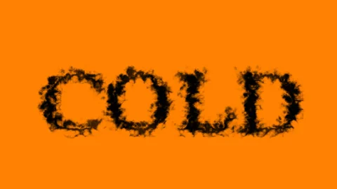 Cold smoke text effect orange isolated background Stock-Footage 138722729