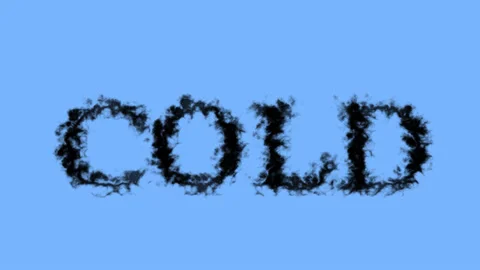 Cold smoke text effect sky isolated background Stock Footage 138722730