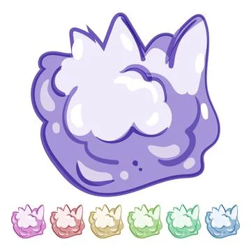 Cold snowball cartoon vector graphic Stock Illustration