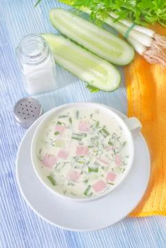 Cold soup Stock Photos