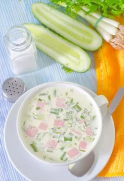 Cold soup Stock Photos