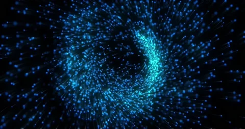 Cold Spiral Particles Background Stock-Footage 140751805