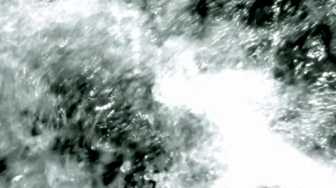 Cold Splashing Water Cascades down Rocks Video stock 38457738