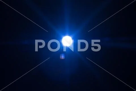 Cold star glow space empty universe lens flare Stock Photos