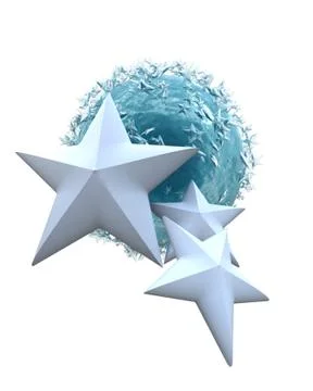 Cold stars Stock Illustration