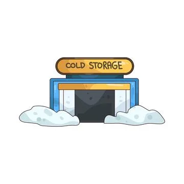 Cold Storage illustration Stock Illustration