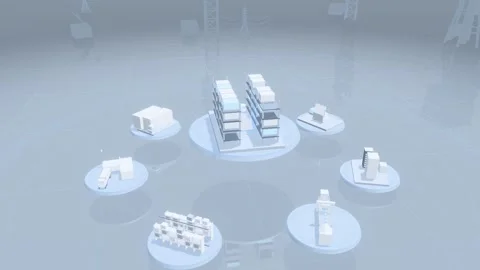 Cold Store Shuttle Above Reefer Container And Vaccine Cart Platforms In A Stock Footage 344106407