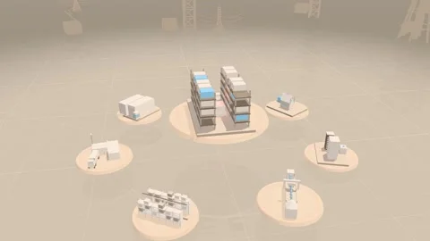 Cold Store Shuttle Above Reefer Container And Vaccine Cart Platforms In Soft Stock Footage 344110684