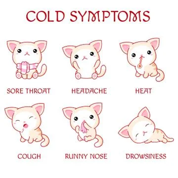 Cold symptoms Stock Illustration