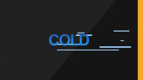 Cold Text Animation Stock Footage 66112764