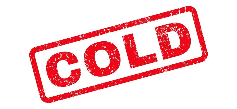 Cold Text Rubber Stamp Stock Illustration