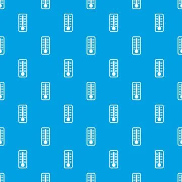 Cold thermometer pattern seamless blue Illustrazione stock