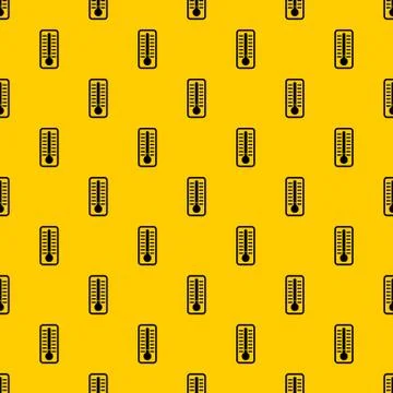 Cold thermometer pattern vector Stock Illustration