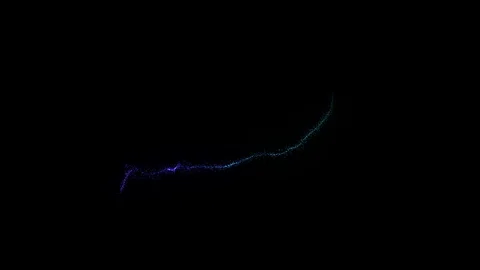Cold tone Magic Fantasy Trail Particle. Stock Footage 129480752