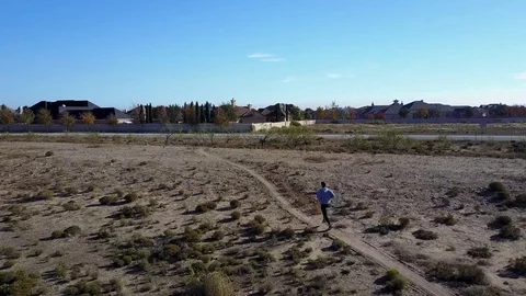 Cold Trail Runner Stock Footage 81184667