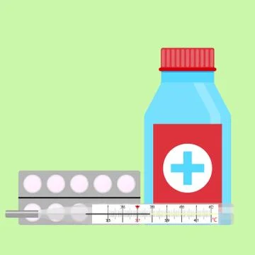 Cold treatment vector Stock Illustration