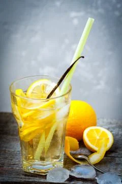 Cold vanilla lemonade Stock-Fotos