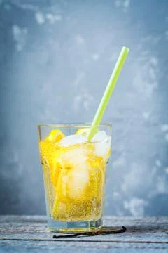 Cold vanilla lemonade Stock Photos