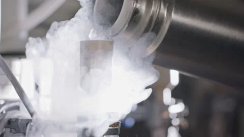 Cold vapors of liquid Nitrogen over electronic components and sensors Stock-Footage 132508929